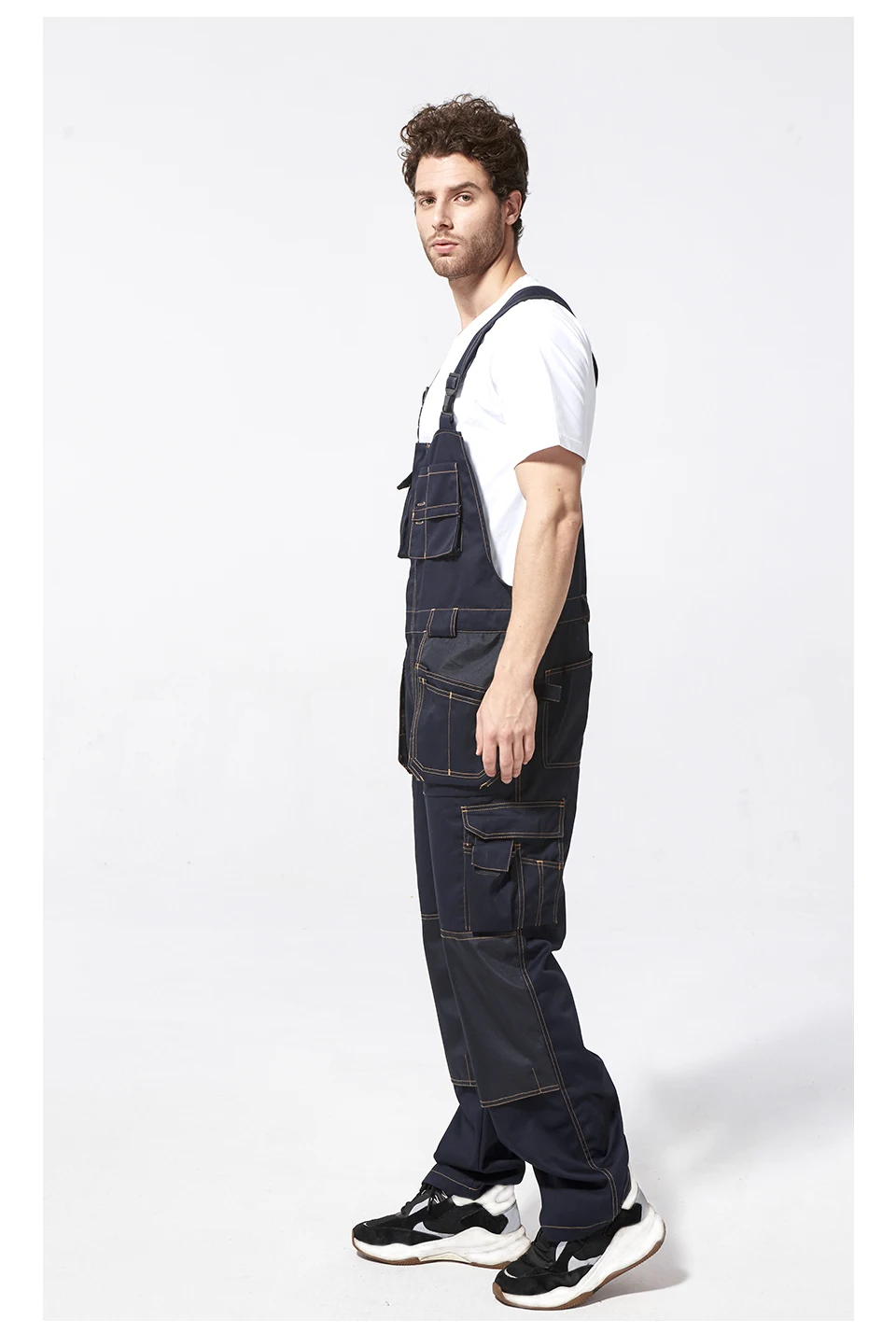 4TRA OF WORN OUT MULTI POCKET OVERALLS - ワークパンツ