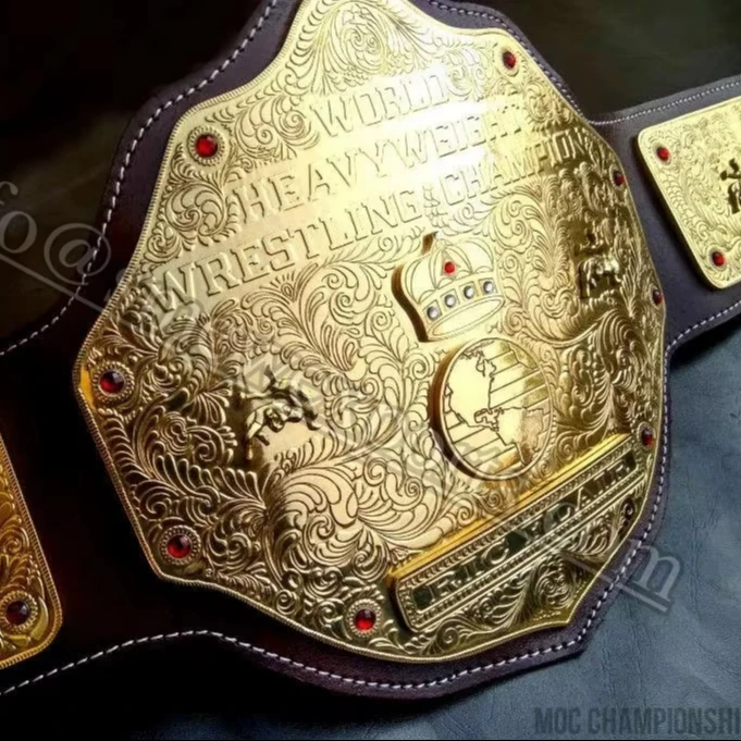 Boxing Gloves Bag Set NWA Big Gold World Heavyweight Championship