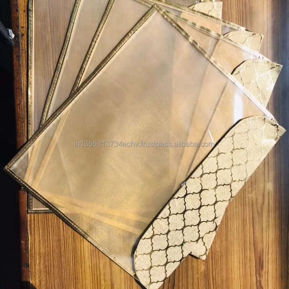 Handmade Printed Transparent PVC Plastic Wedding Dress Favour Bridal  Packing Bags with Recycled Materials and Zip Closer