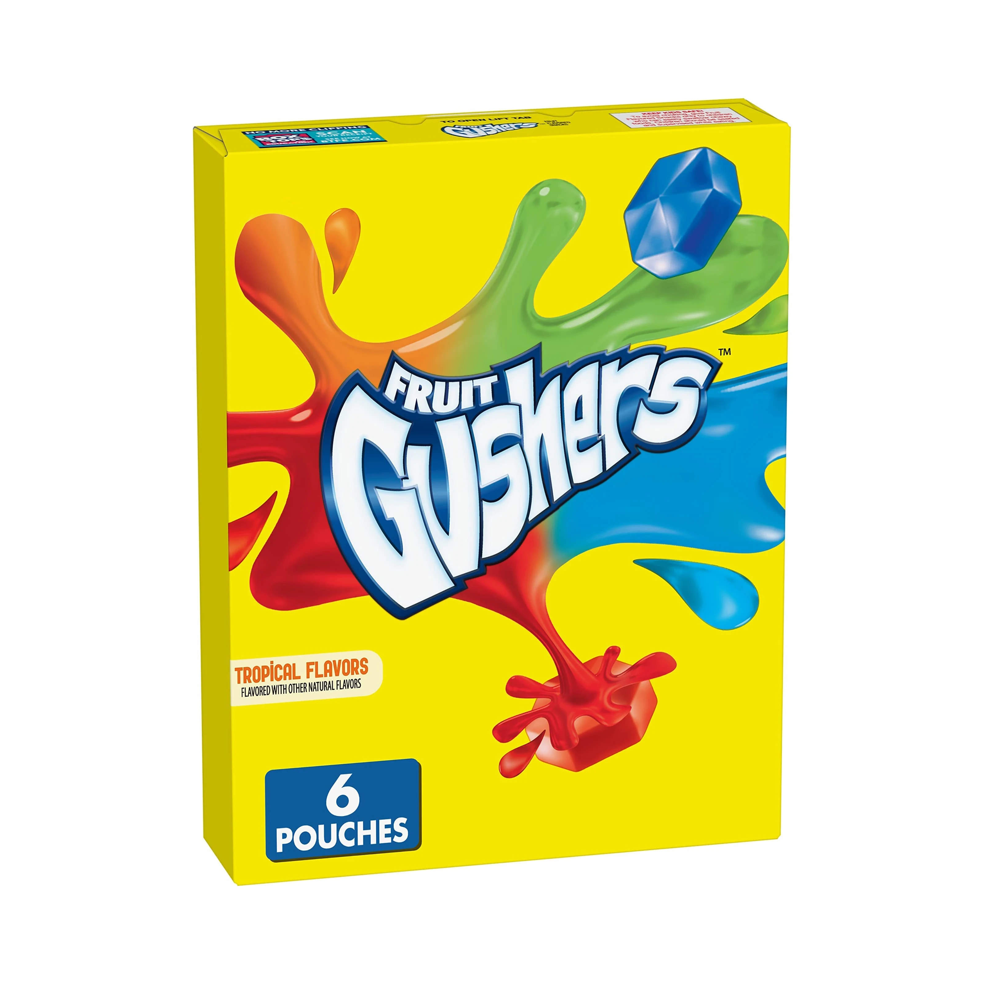 Fruit Gushers Fruit Flavored Snacks Fruit Gusher Variety Flavours 42 ...