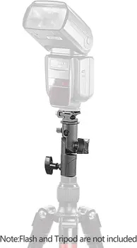 Neewer Professional Universal E Type Camera Flash Speedlite Mount Swivel Light Stand Bracket with Umbrella Holder for Canon detail image