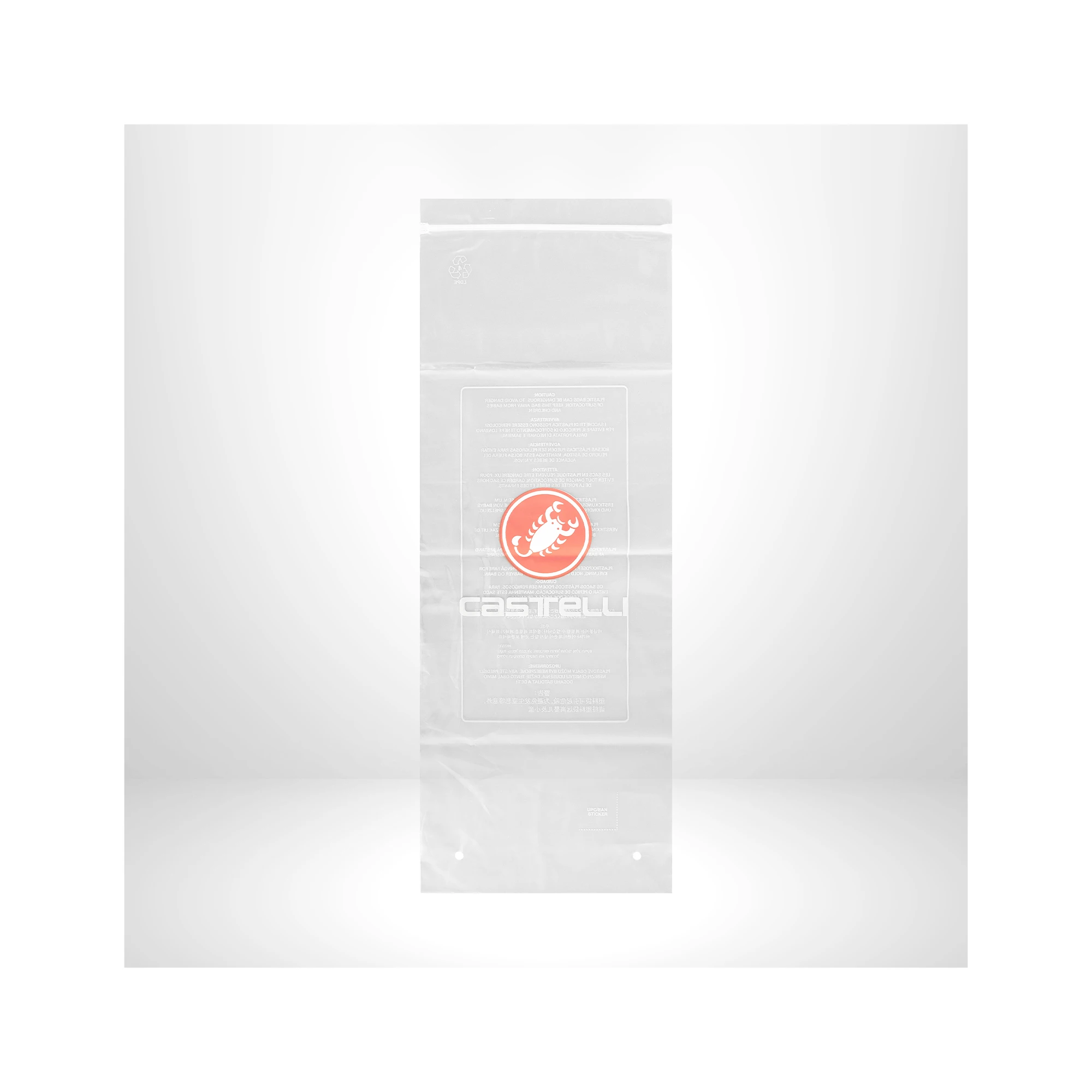 Plastic Bags Zipper Clothes T Shirt Plastic Poly Bags For Packaging