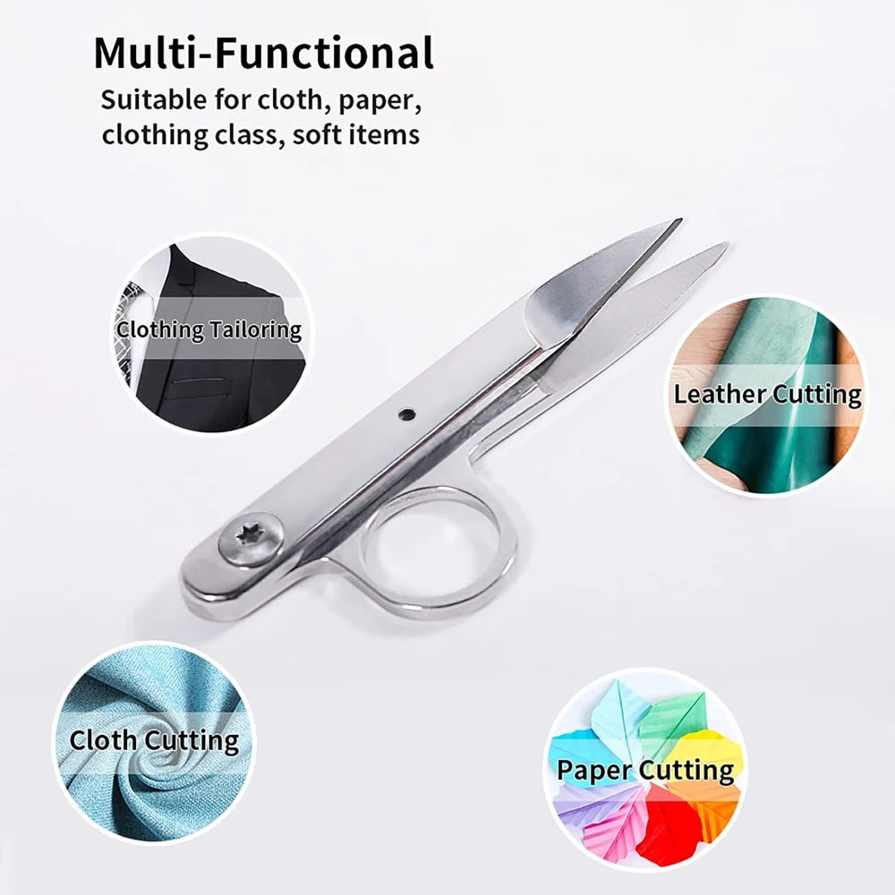 Industrial Grade Sewing Scissors Clippers Thread Cutters with Adjustable Rivets Tailor Tools for Embroidery Sewing