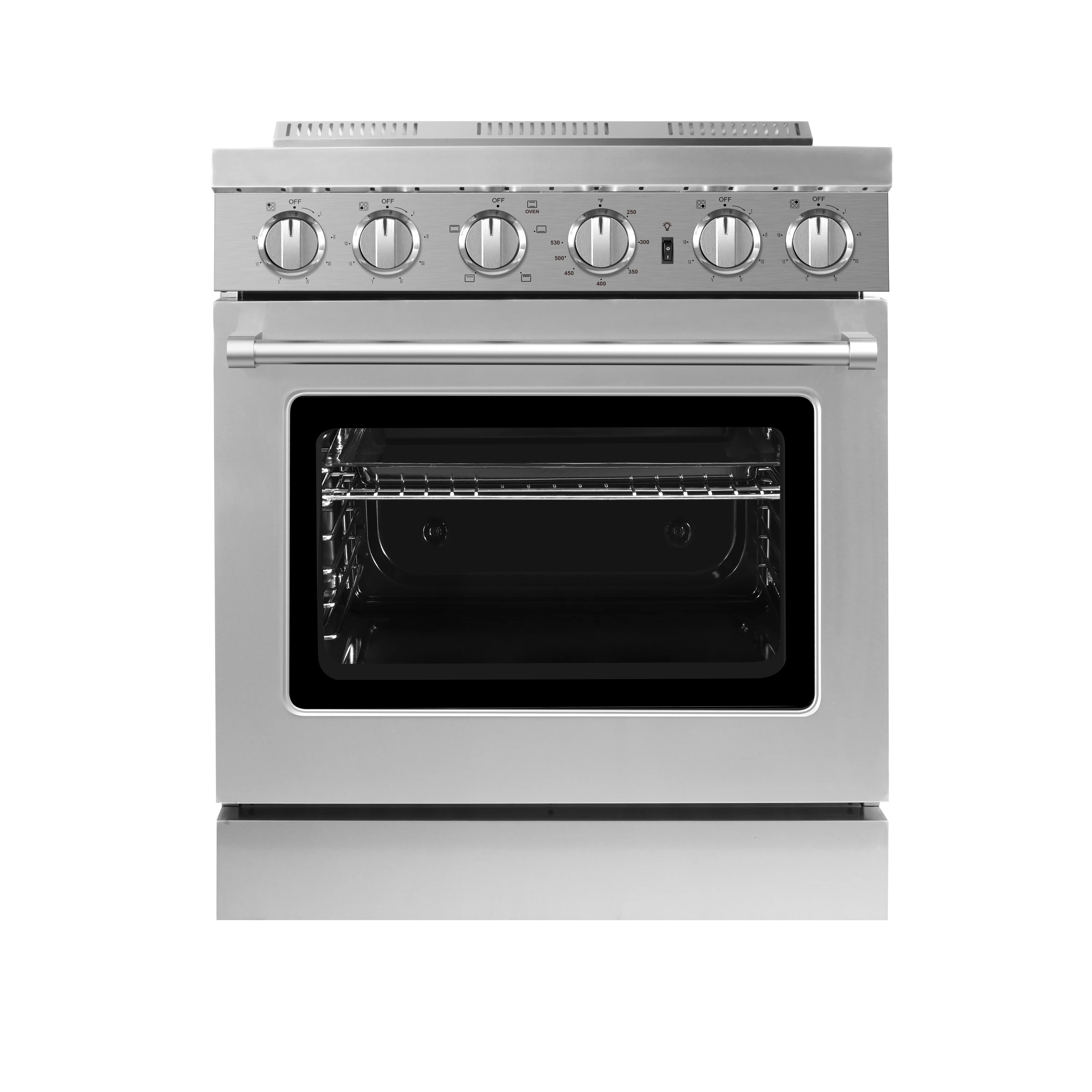 30 Inch 4 Burner Electric Freestanding Cooker Range with Oven and Grill ...