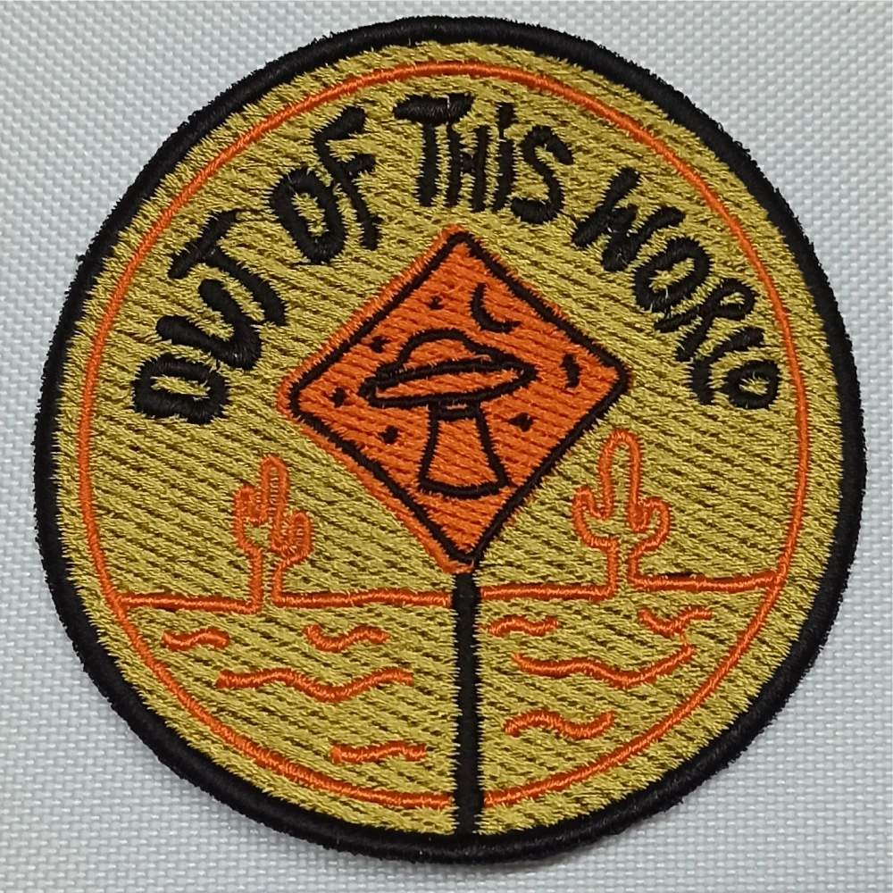 Italian Custom 3D Embroidered Patches | High Quality Iron on & Loop Sew-On Flower/Heart Logo Patches