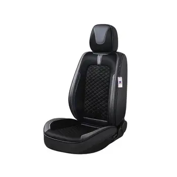 Full Set Sedan SUV Auto Interior Leather and  Fabric Seat Covers Universal Auto Seat Protector All-In-One Solution
