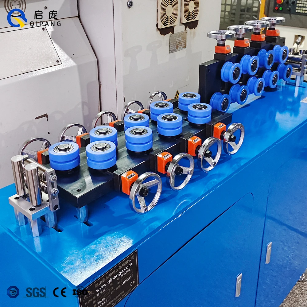 QIPANG  Wire Straightening Machine Straighten Machine Steel Copper Wire  Flat Rod 14 Rollers with Motivation