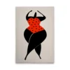 Crema, Negro, Rojo