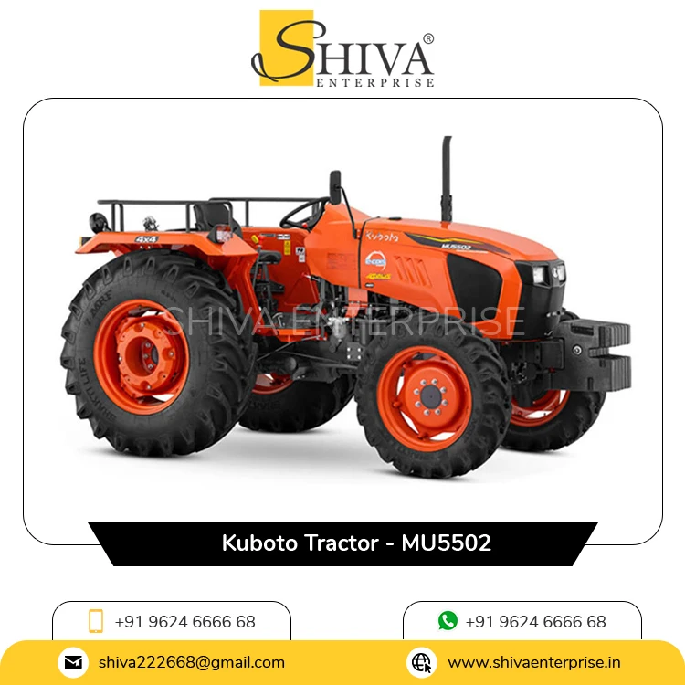 Dual Power Take Off with 12 Volt Battery Mu5502 Agriculture Farming Kubota Tractor Available for Bulk Buyers