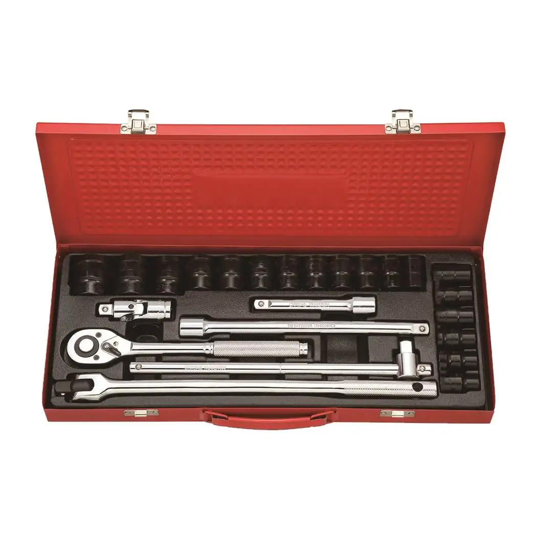 24pcs 1/2''dr. Socket Wrench Set In Black Chrome - Buy Best Torx Hand ...