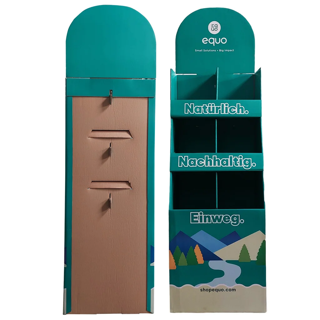 Cardboard Display Stand Retail Promotion Corrugated Floor Paper Display Shipper Cardboard Display Stand for Supermarket