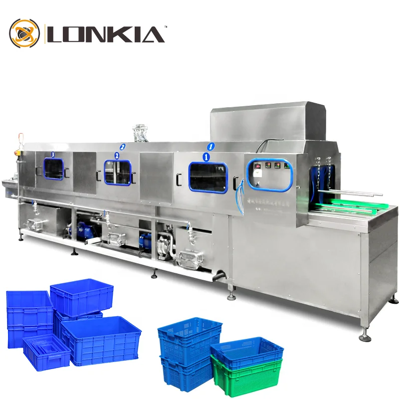 High Quality Industrial Poultry Crate Washing Machine CE Certificated Utensil Cleaning Machine Cheap Price
