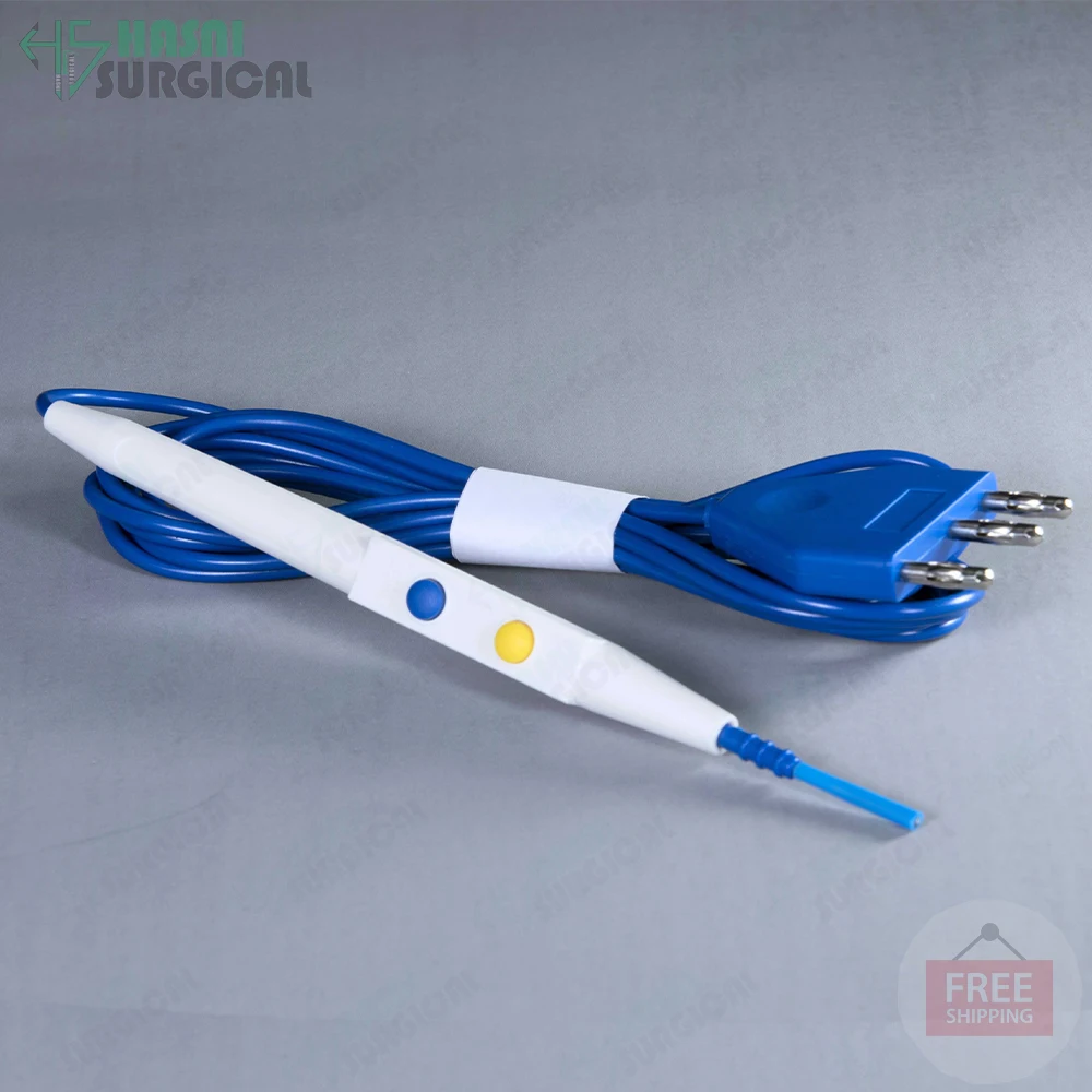 Disposable Blue Electrosurgical Diathermy Esu Grounding Pencil The