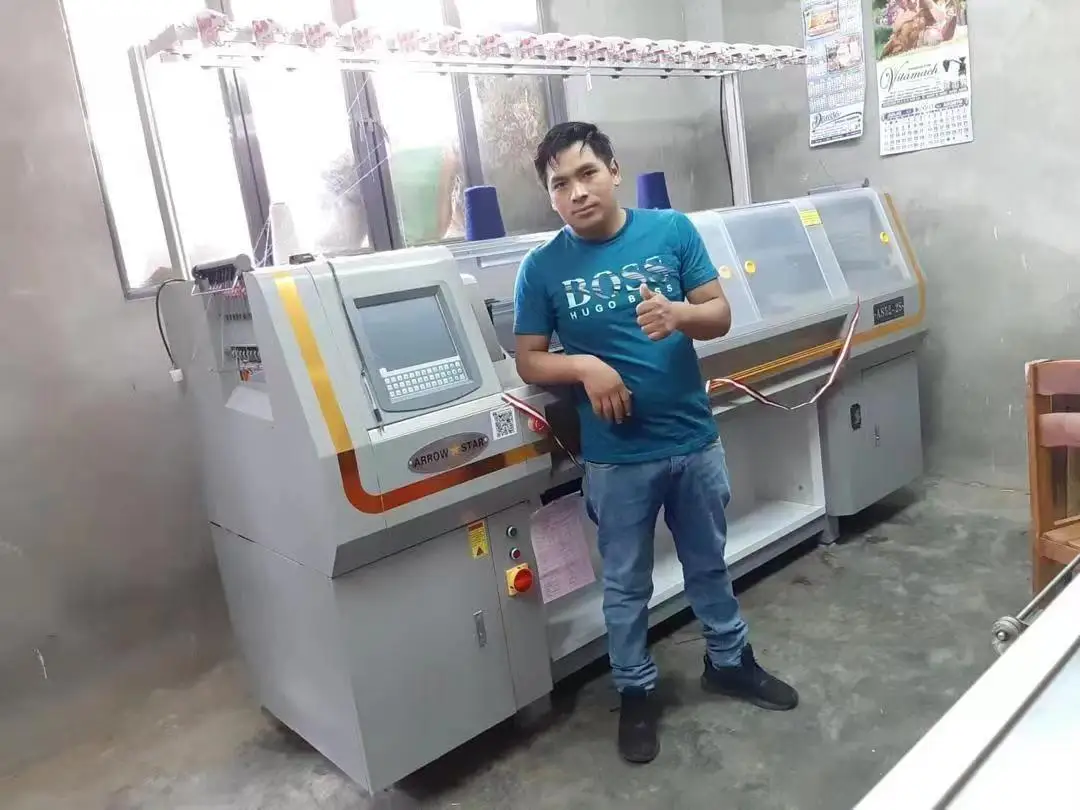 Similar 520HP Type Jacquard Computerized  Flat Knitting Machines Multi Gauge