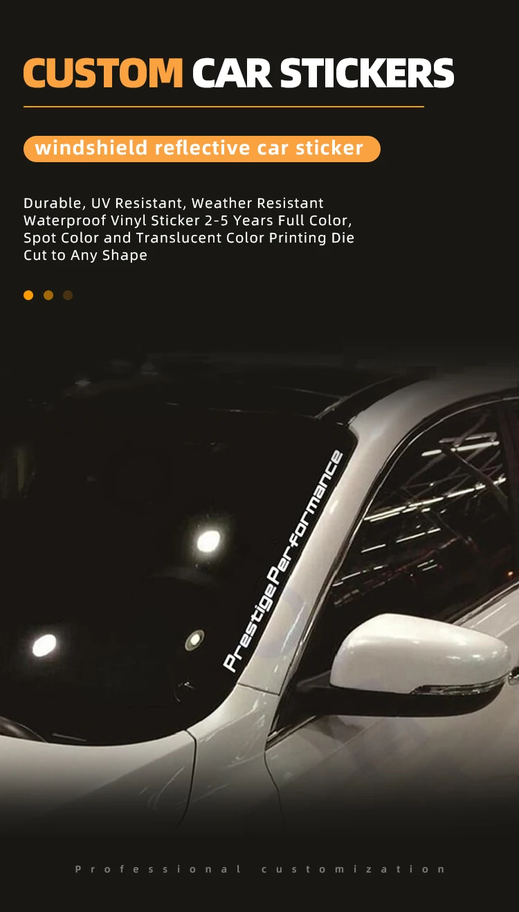 Uv Resist Vinyl Custom 3d Cut Out Dot Logo Letter Anime Vehicle