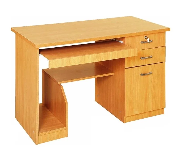Kofs Modern Office Computer Table With Key Board Office Table Modular Office Table 2 Drawer With
