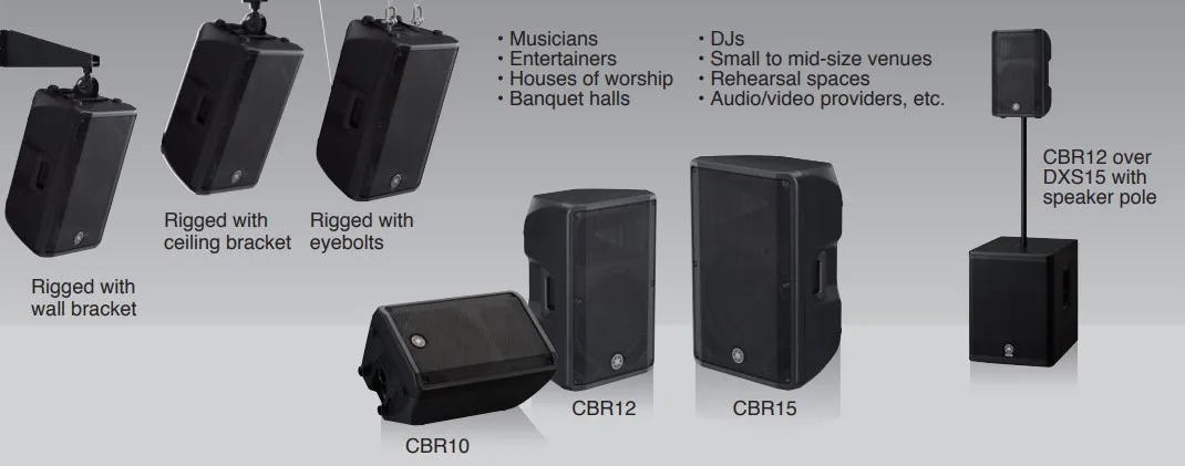 Yamahas Cbr12 Passive Studio Stage Multipurpose Loudspeakers Cbr Series ...