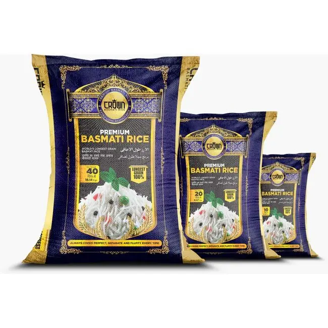 100% Premium Basmati Rice - Long Grain, Natural, Soft