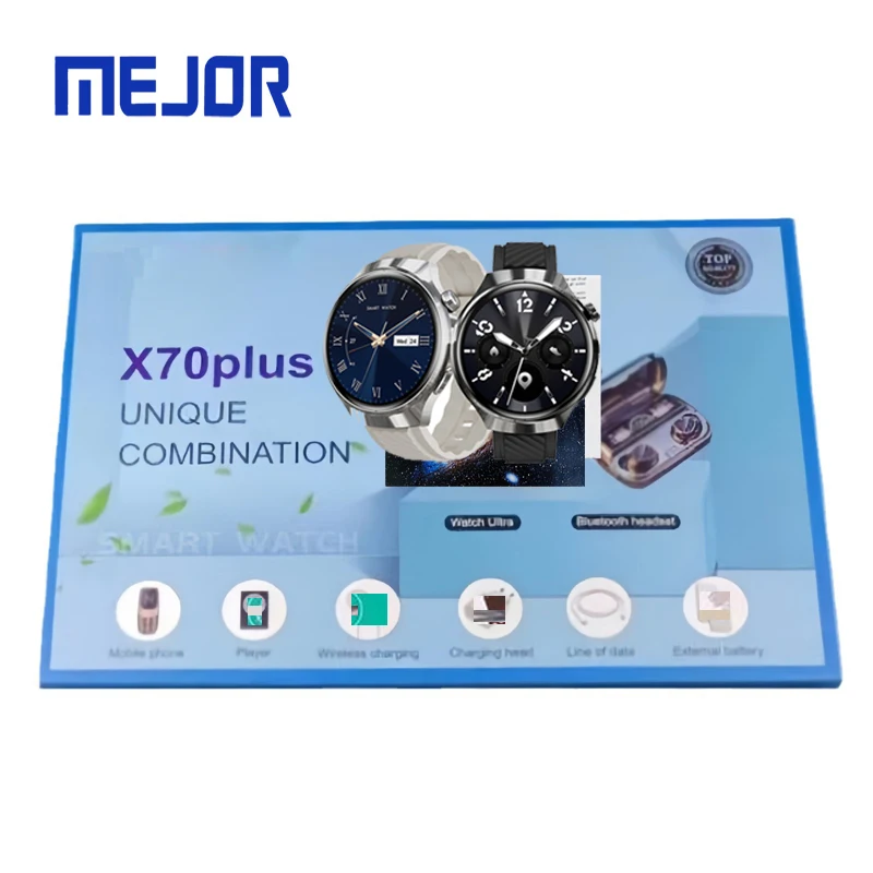 Mini Cell Phone Smartwatch Seven Straps Plus Wireless Watches Gift Set X9 Max Suit Smart Watch 7Strap
