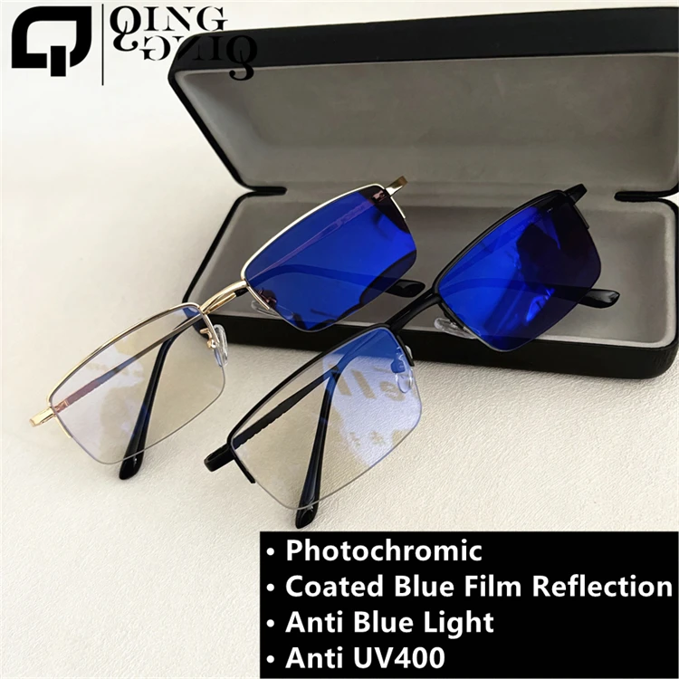 Photochromic Lenses Glasses Lunettes Photogray Anti Reflet Bleu