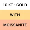 10KT Gold with Diamond : DEF & VVS-VS