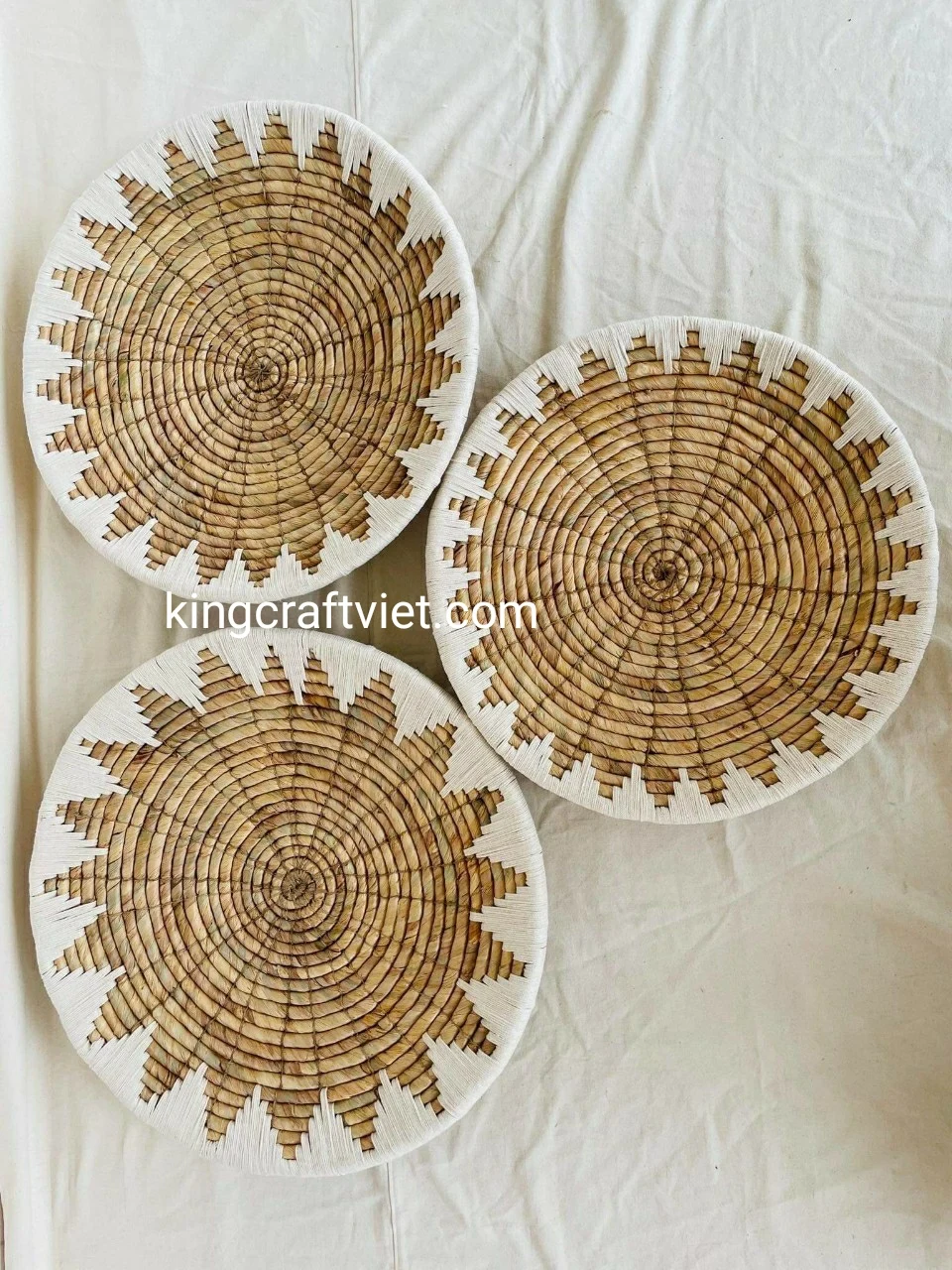 Natural Water Hyacinth Wool Wall Decor Wall Hanging Basket Decoration