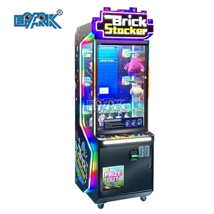 Coin and Operated Brick Stacker Arcade Prize Vending Game Machine for Sale