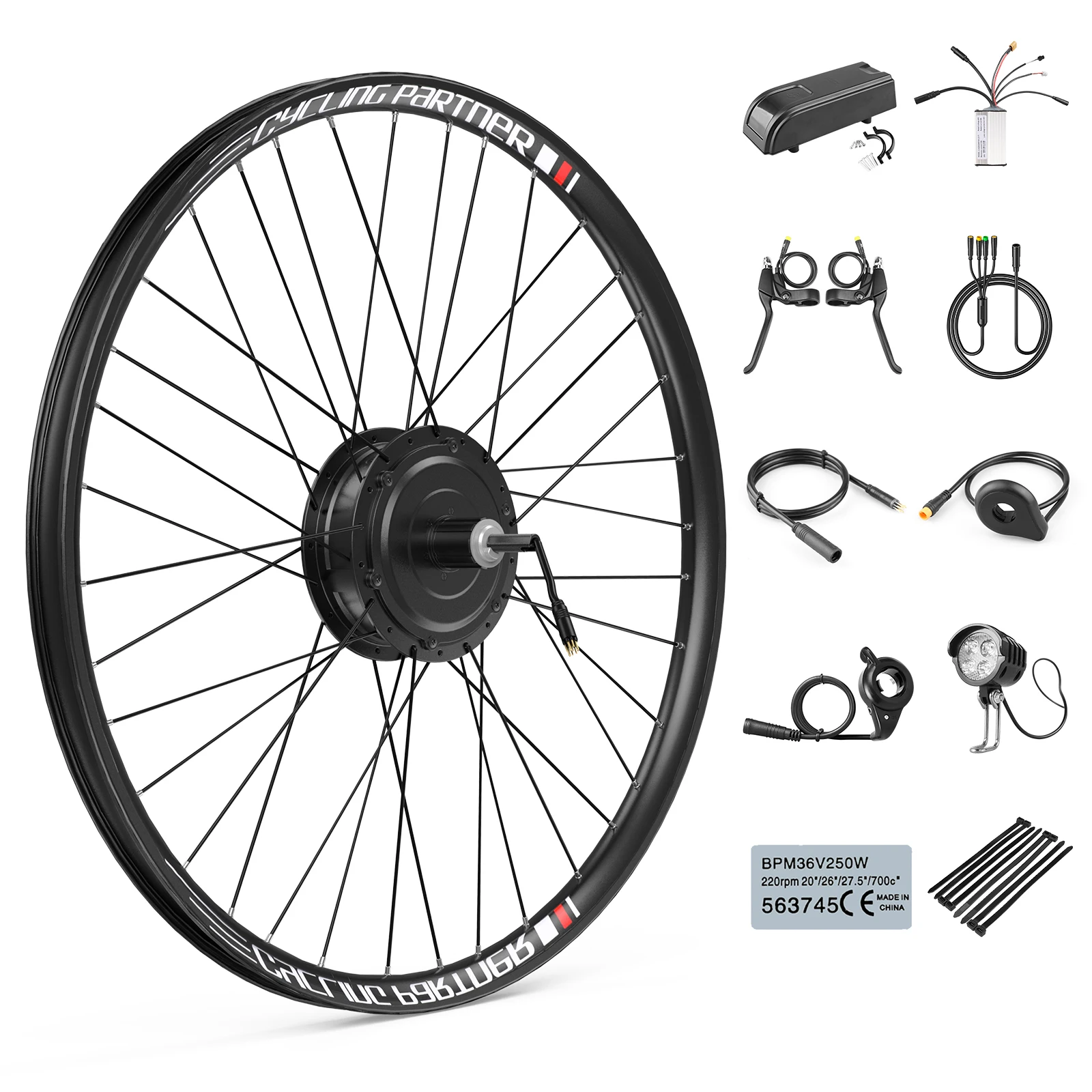 BAFANG G020 48V 500W フロントハブモーターキット - 自転車変換用電動
