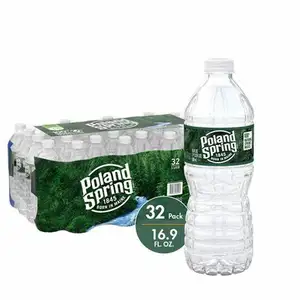 Poland Spring 16.9 Fl Oz Sparkling Water Pack of 8 Bottles Raspberry Lime Triple Berry Flavors Inspired Fiji Water Potable Water