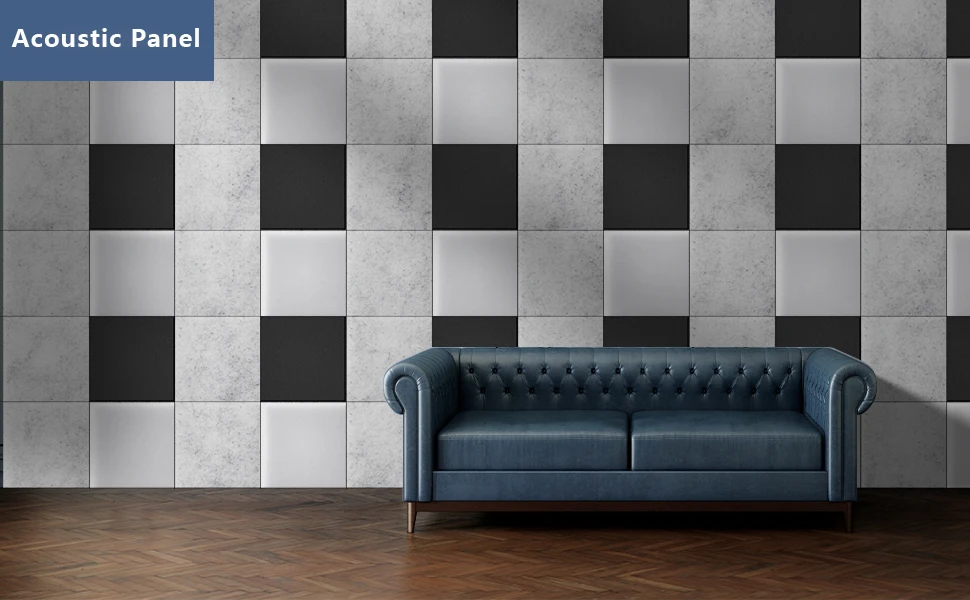 Wholesale Modern Eco-Friendly Pet-Friendly Polyester Fiber Felt Acoustic Panels 3D Model Design for Apartment Soundproofing NRC factory