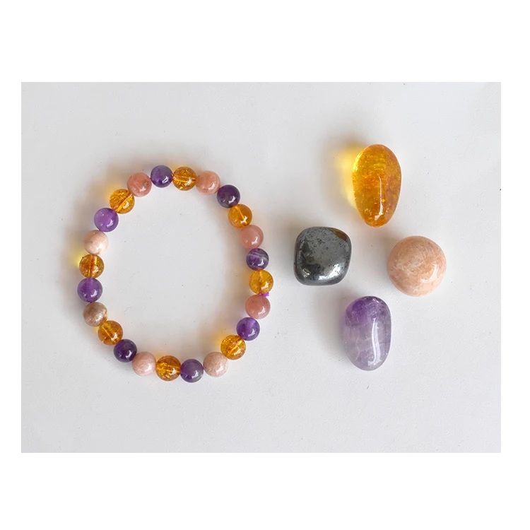 Enhance Inner Strength and Determination Meditation Tumbled Grounding Stones Healing Crystal Set STRENGTH Intention Crystals Kit