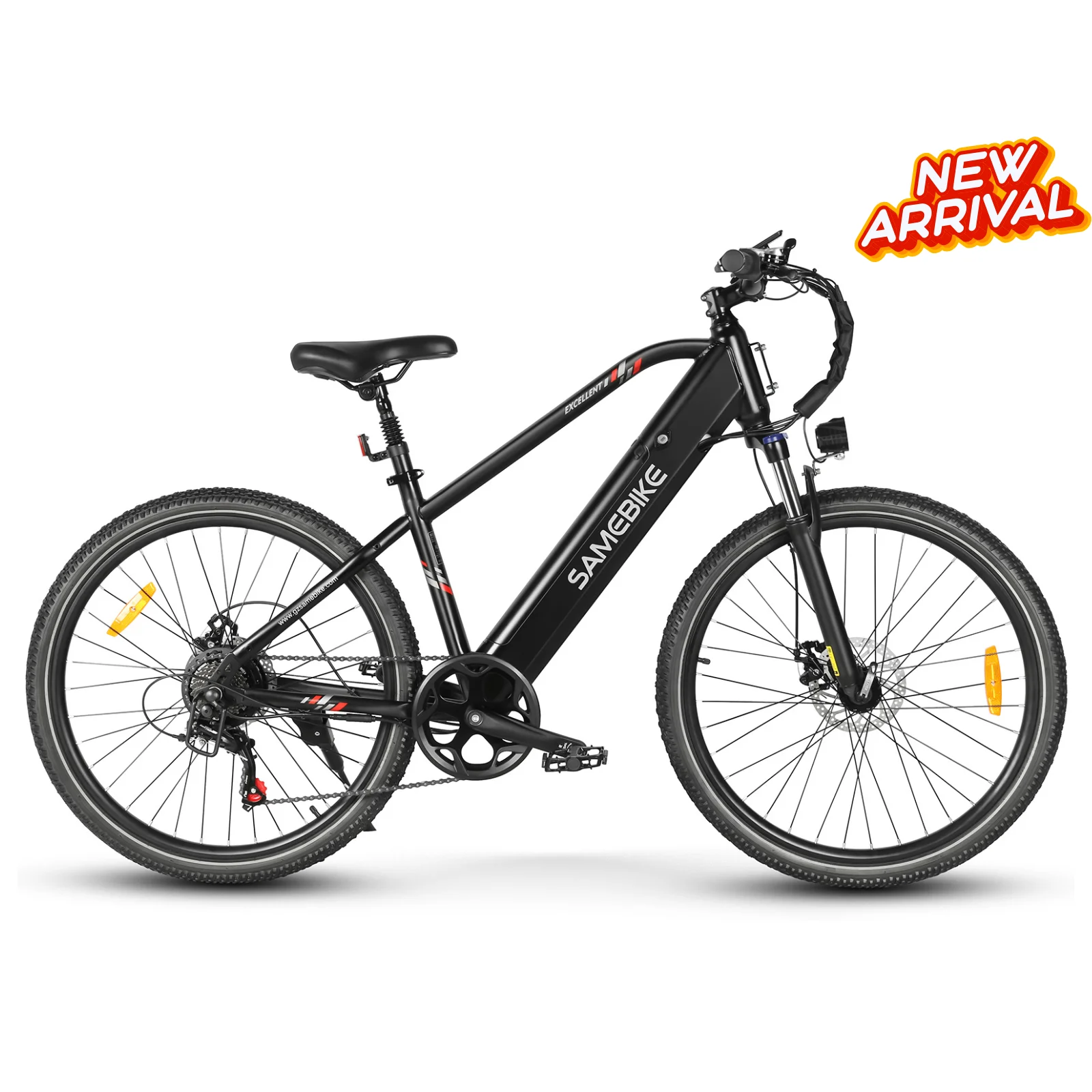 RS-A01 Herren-Elektrofahrrad für Pendler, Zentralmotor, Hinterradnabenmotor, integrierter Akku, 50 km Reichweite, intelligentes elektronisches System, 60 km Reichweite