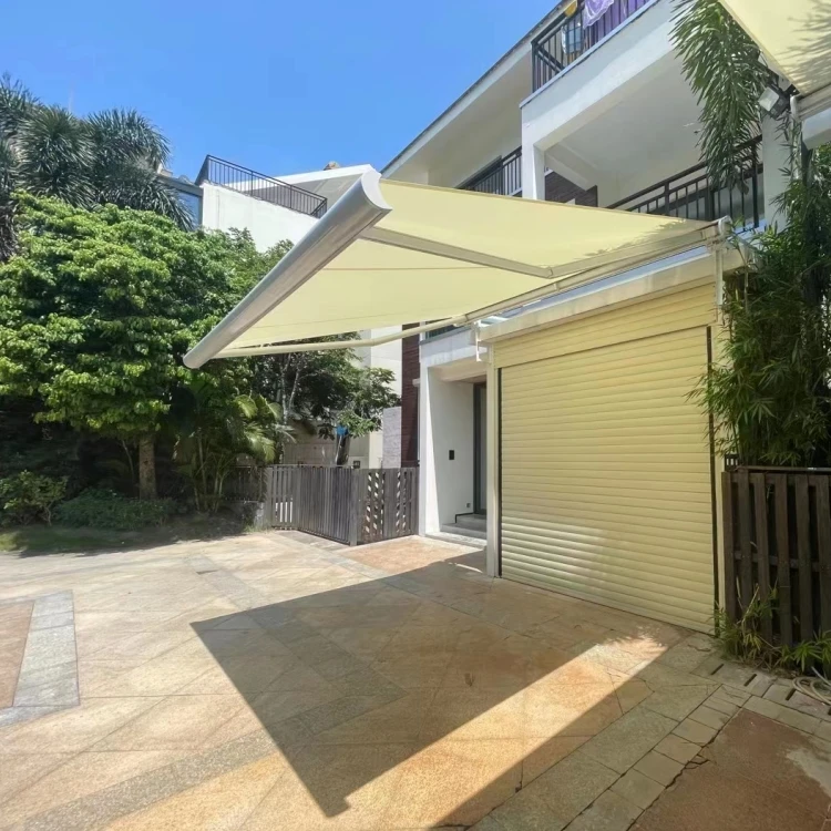 Retractable Awning Outdoor Cassette Foldable Awning Sun Shades Outdoor Automatic Awning