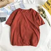 Brick red round short
