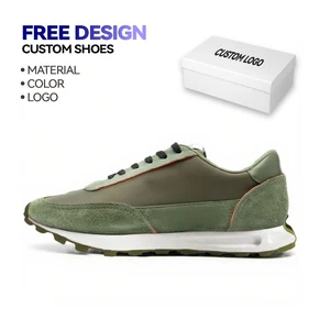 High Quality Men's Designer Running Shoes Breathable Suede Sneakers for Casual Walking Fashion Trend for Autumn and Spring