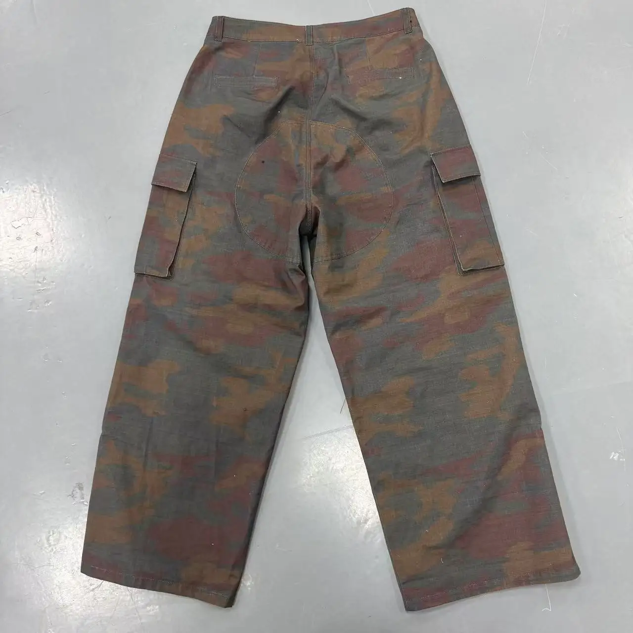 Custom Streatwear French Terry Cotton Baggy Oversized Jogger Pants Straight Leg Rhinestone Sweatpants Men gallery 7