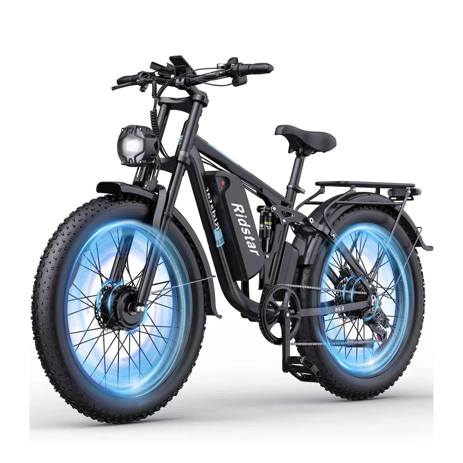 Ridstar E26 Pro Dual Motor 2000W 48V 23AH Electric Mountain Bike with 1000W 48V 15.6AH High Performance E-Bike