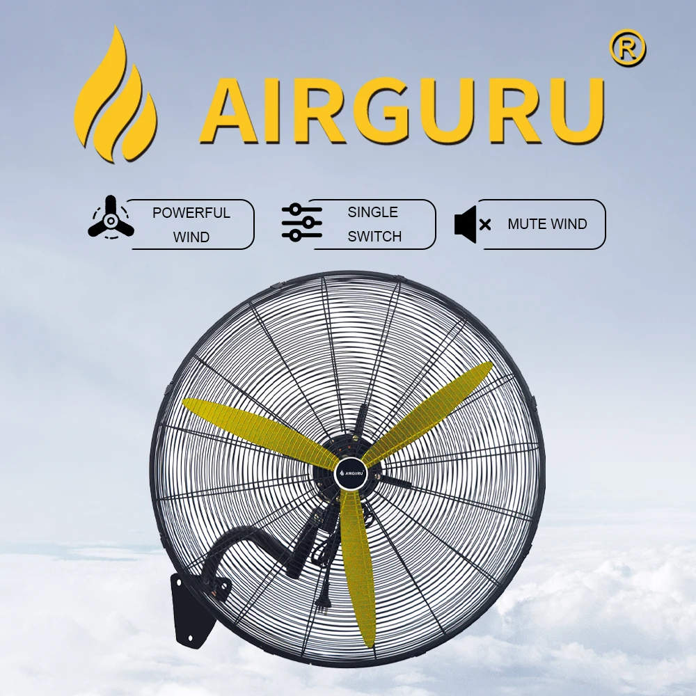 Industrial Wall Mounted Fan, 650mm, FB-65, Aluminum - detail 10