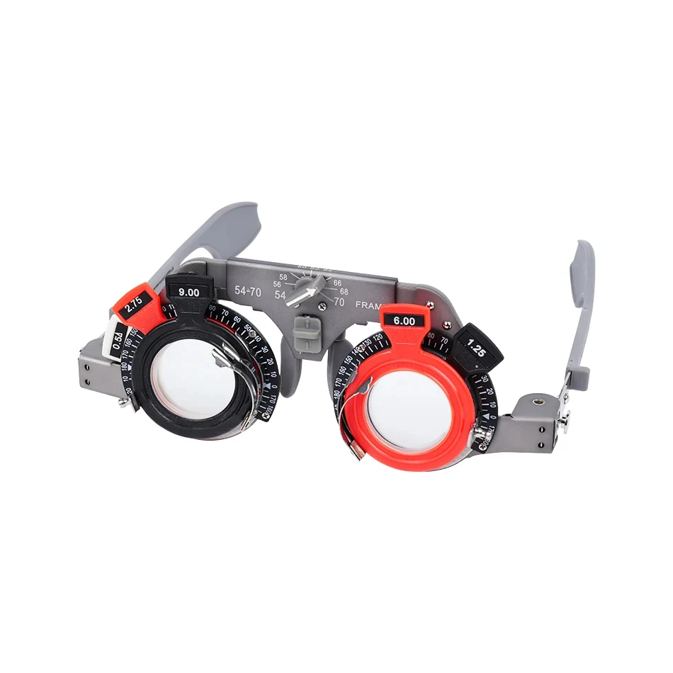 Direct Sale Ophthalmic Equipment Optical Trial Frame Adjustable PD 54-70mm Pure Titanium Material Light Weight Durable Model