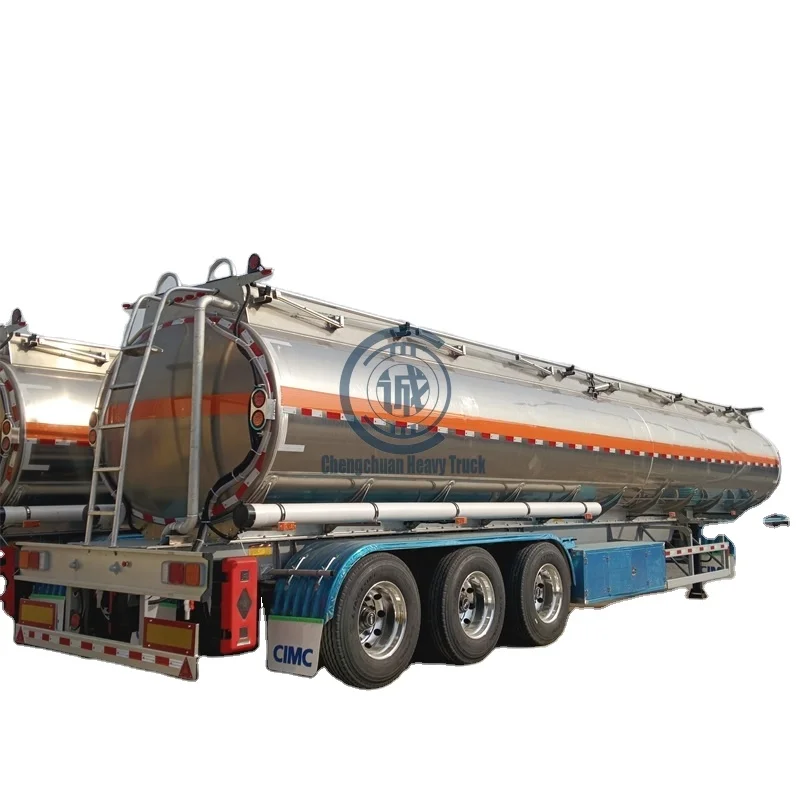 3-х осевой 35-45Ton 42000 литров из алюминиевого сплава углеродистая сталь из нержавеющей стали для хранения сырой жидкости полуприцеп для транспортировки нефти танкер