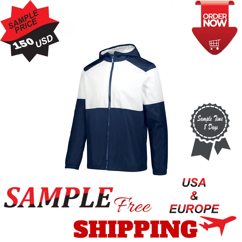 Wind Breaker Rain Jacket Custom Design Men's Lightweight Outdoor Wear