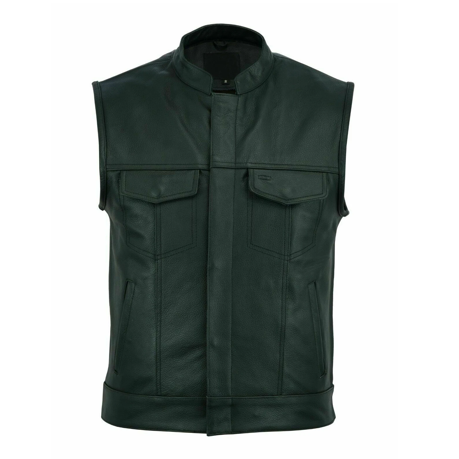 American Cool Motorcycle Riding Vest Leather Vest Leather Waistcoat