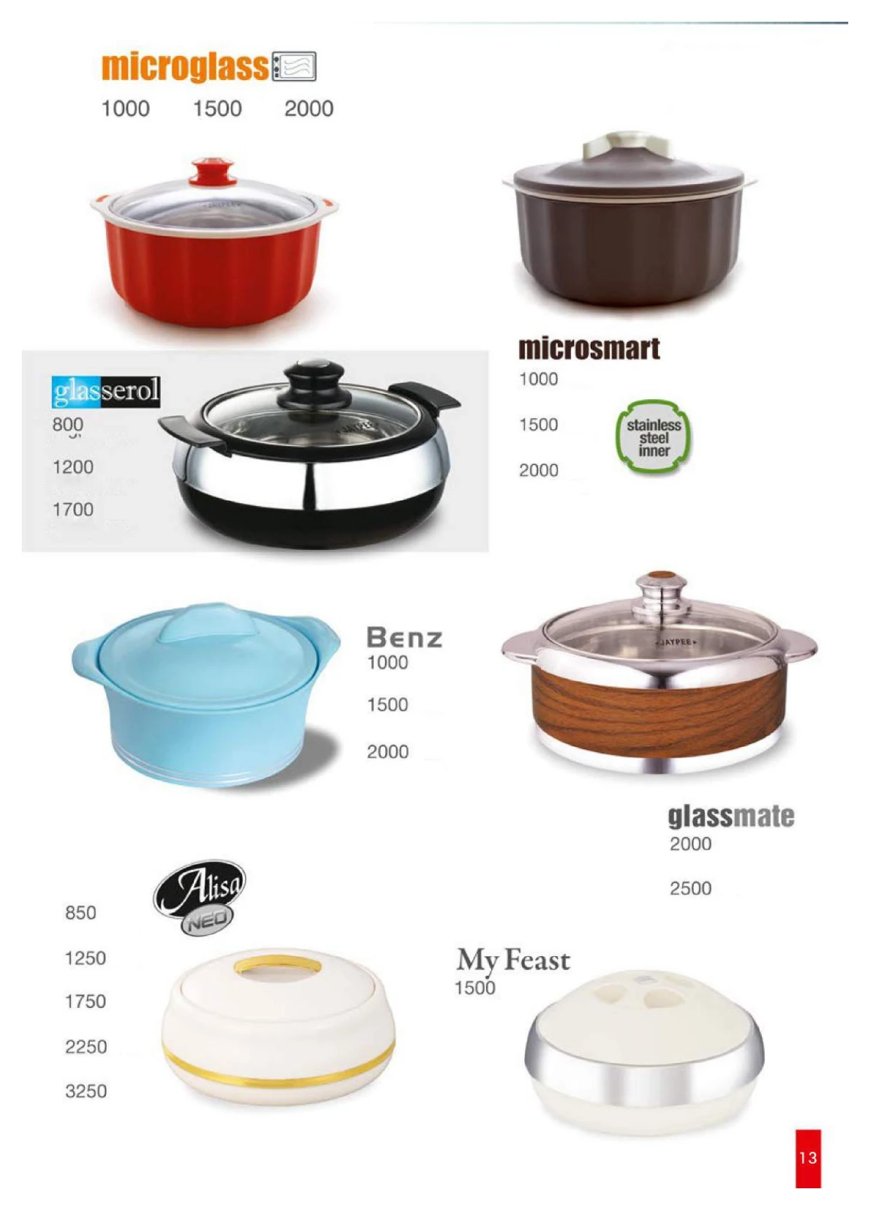 Steel Cookware Set 3 Pcs Casserole Cooking Pot Set  Plastic with Stainless Steel Hot Pot 3 Liter 2 Litre