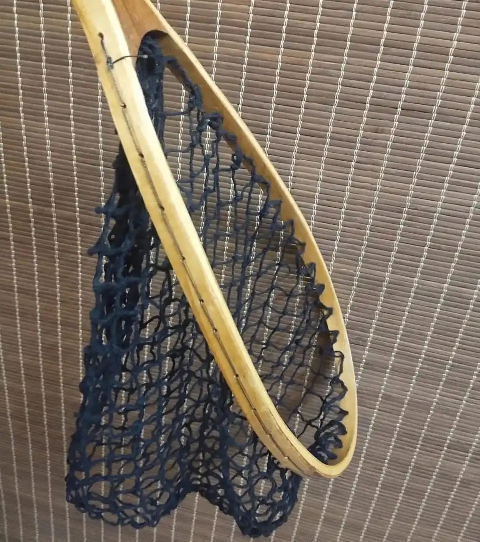 High Quality Customize Wooden Fly Fishing Trout  Net with Unique Net