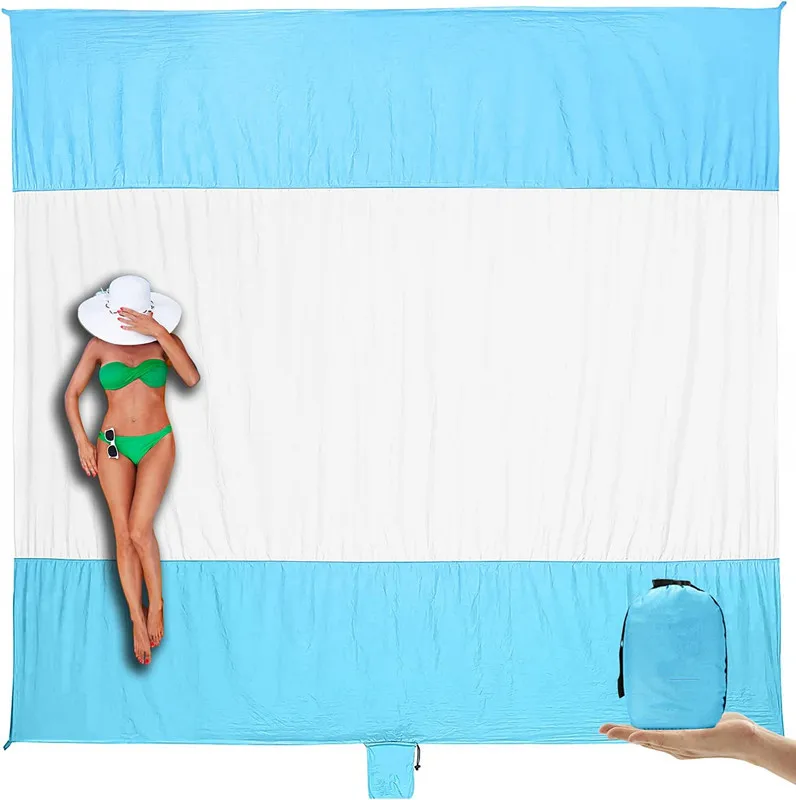 Легкие портативные пляжные одеяла без песка