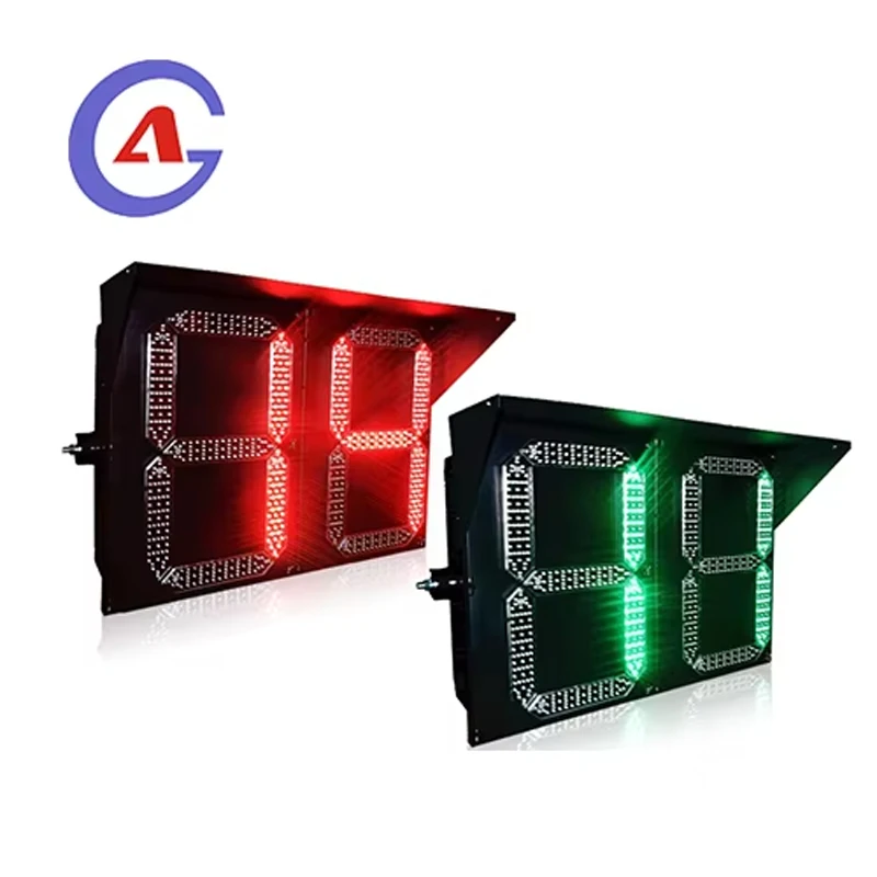 Diameter 300mm 2 Digit Countdown Timer Led Traffic Light