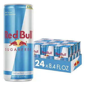 Wholesale Redd Bull Original/Blue/Silver/Red Edition Sugar-Free Power Energy Bulk Bottle Carbonate