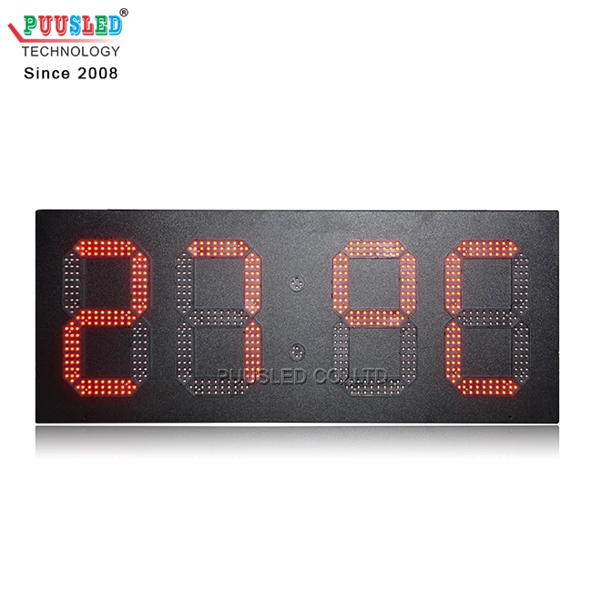 Waterproof Led Timer Sign Time Temperature Display Outdoor Led Digital Wall Clock
