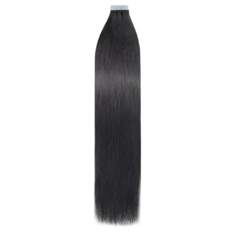 Hot Trend 100% Tape In Human Hair Extensions Silky Straight Virgin Hair ...