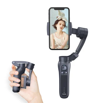 L7Bpro 3 Axis Gimbal Stabilizer for Smartphone AI 360 Rotation Face Tracking VLOG Selfie Stick With Tripod detail image